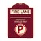 Signmission Fire Lane Emergency Vehicles W/ No Parking Heavy-Gauge Aluminum Sign, 24" x 18", BU-1824-24015 A-DES-BU-1824-24015 - alternate 1
